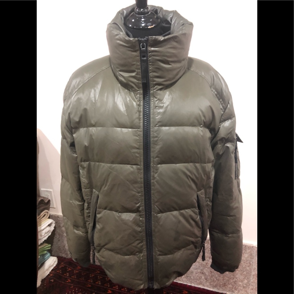 S 13/NYC Men’s Military Green Puffer Jacket Size M